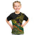 Personalized Chimpu Province Papua New Guinea Kid T Shirt Bird-of-paradise Art Tattoo and Melanesian Motifs - Polynesian Pride