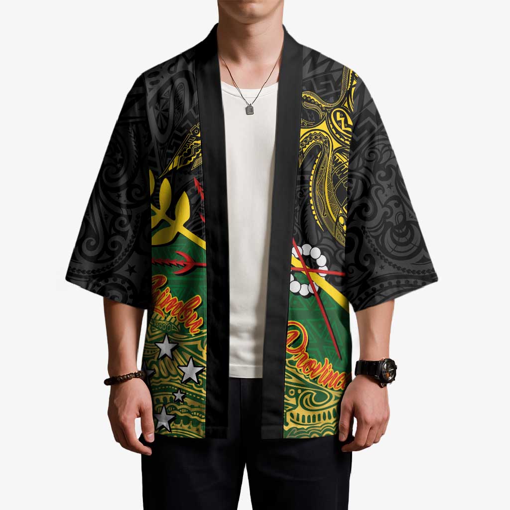Personalized Chimpu Province Papua New Guinea Kimono Bird-of-paradise Art Tattoo and Melanesian Motifs - Polynesian Pride