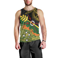 Personalized Chimpu Province Papua New Guinea Men Tank Top Bird-of-paradise Art Tattoo and Melanesian Motifs - Polynesian Pride
