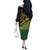 Personalized Chimpu Province Papua New Guinea Off The Shoulder Long Sleeve Dress Bird-of-paradise Art Tattoo and Melanesian Motifs - Polynesian Pride