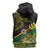 Personalized Chimpu Province Papua New Guinea Sleeveless Zip Hoodie Bird-of-paradise Art Tattoo and Melanesian Motifs - Polynesian Pride