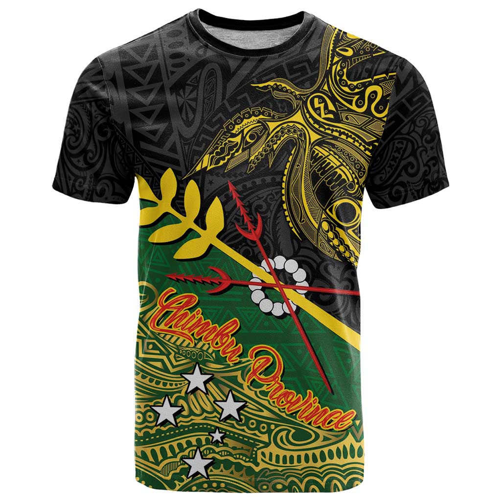 Personalized Chimpu Province Papua New Guinea T Shirt Bird-of-paradise Art Tattoo and Melanesian Motifs - Polynesian Pride