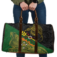 Chimpu Province Papua New Guinea Travel Bag Bird-of-paradise Art Tattoo and Melanesian Motifs - Polynesian Pride