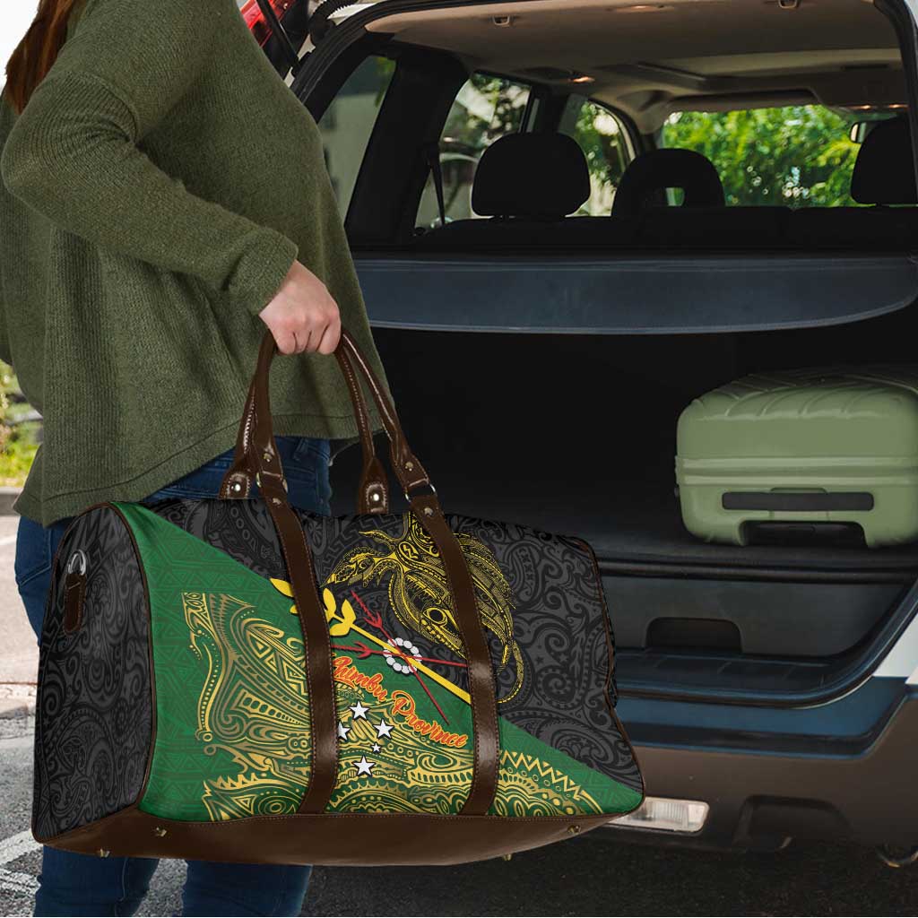 Chimpu Province Papua New Guinea Travel Bag Bird-of-paradise Art Tattoo and Melanesian Motifs - Polynesian Pride