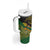 Chimpu Province Papua New Guinea Tumbler With Handle Bird-of-paradise Art Tattoo and Melanesian Motifs - Polynesian Pride