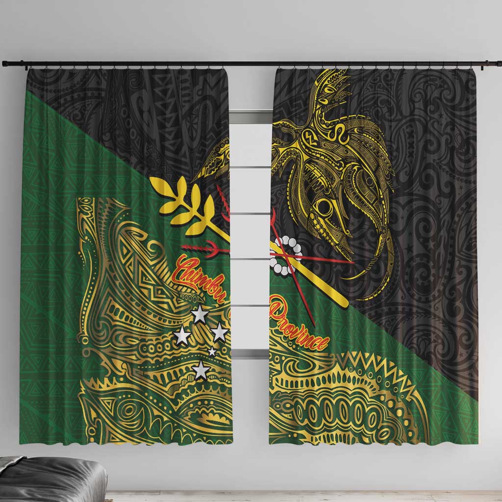 Chimpu Province Papua New Guinea Window Curtain Bird-of-paradise Art Tattoo and Melanesian Motifs - Polynesian Pride