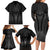 Hawaiian Kakau Art Tattoos Aquaman Style Family Matching Long Sleeve Bodycon Dress and Hawaiian Shirt Special Edition - Polynesian Pride