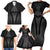 Hawaiian Kakau Art Tattoos Aquaman Style Family Matching Short Sleeve Bodycon Dress and Hawaiian Shirt Special Edition - Polynesian Pride
