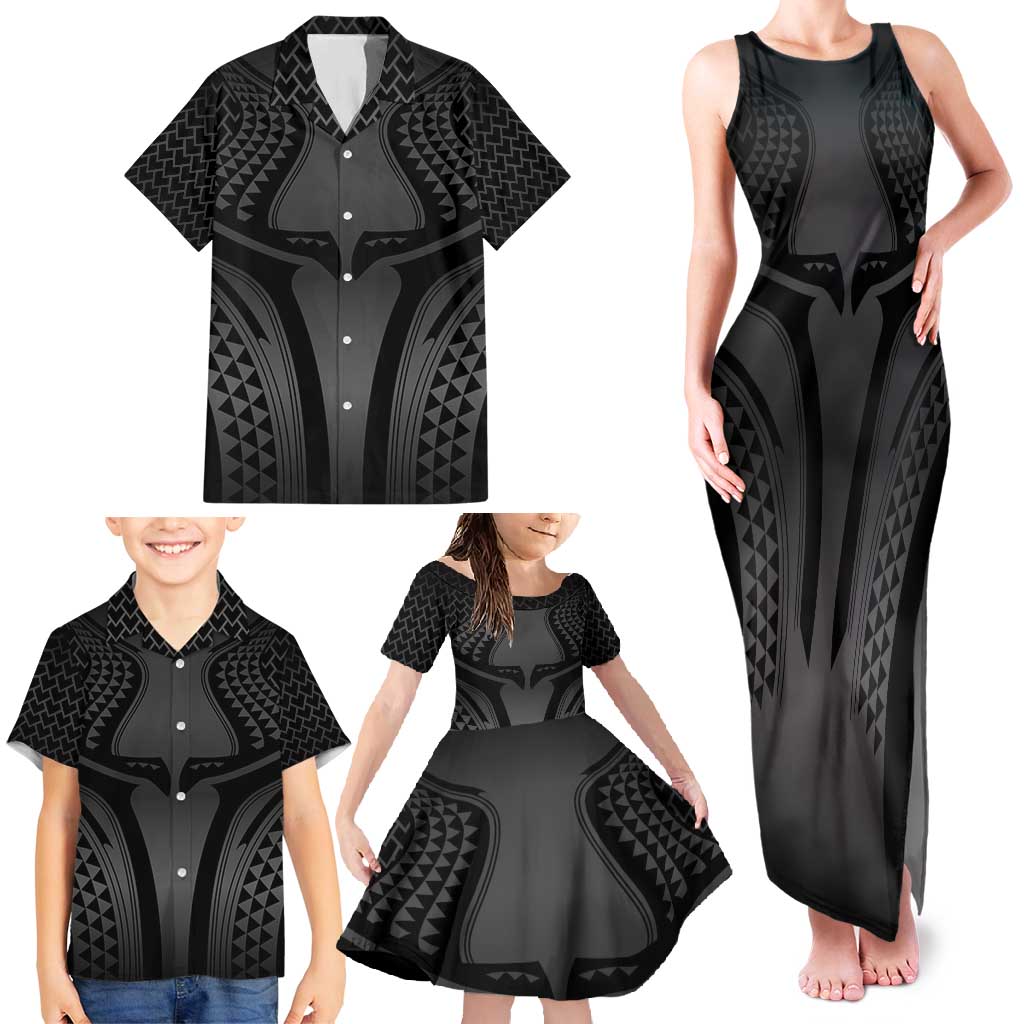 Hawaiian Kakau Art Tattoos Aquaman Style Family Matching Tank Maxi Dress and Hawaiian Shirt Special Edition - Polynesian Pride