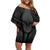 Hawaiian Kakau Art Tattoos Aquaman Style Off Shoulder Short Dress Special Edition - Polynesian Pride