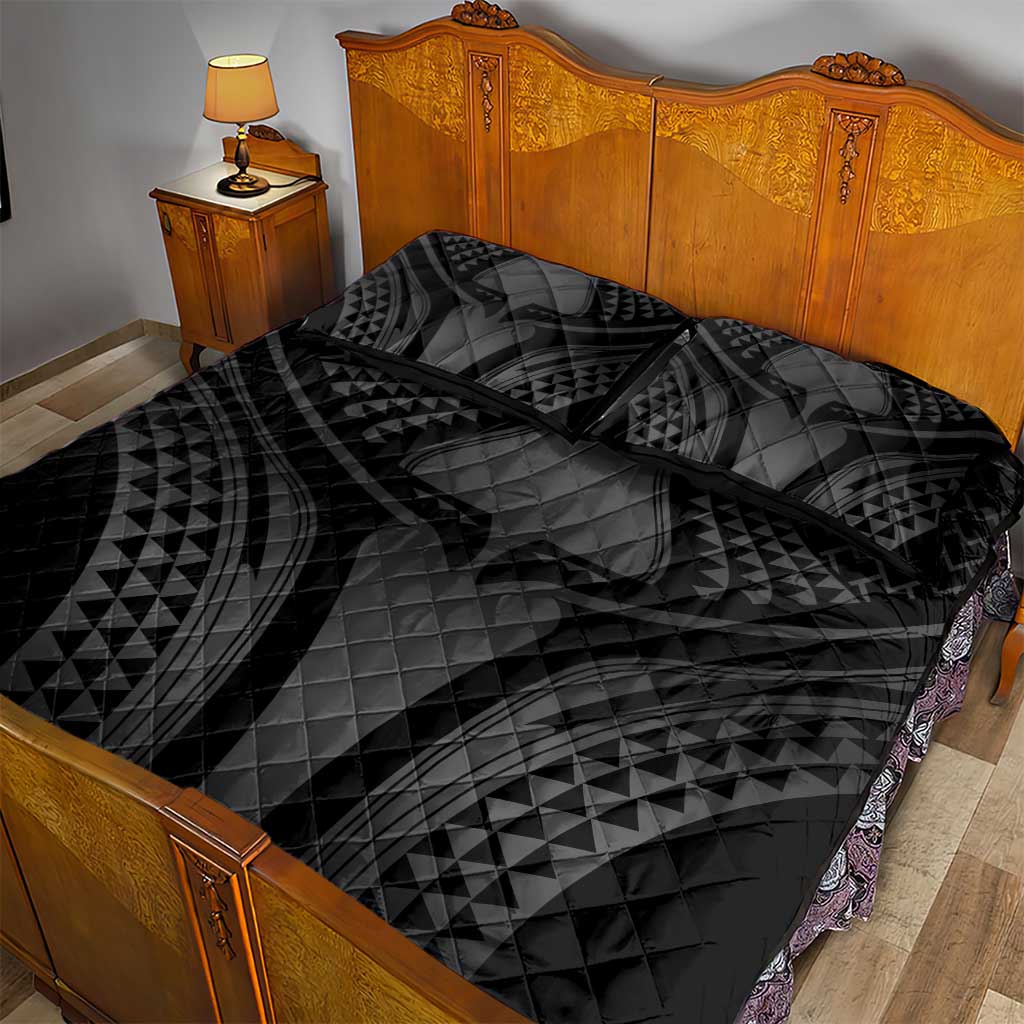 Hawaiian Kakau Art Tattoos Aquaman Style Quilt Bed Set Special Edition - Polynesian Pride