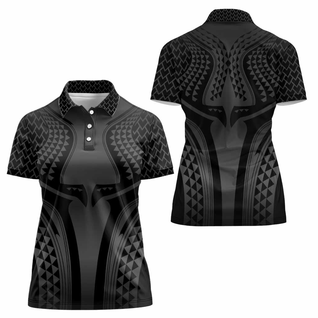 Hawaiian Kakau Art Tattoos Aquaman Style Women Polo Shirt Special Edition LT03 - Polynesian Pride