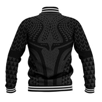 Hawaiian Kakau Art Tattoos Aquaman Style Baseball Jacket Black Version - Polynesian Pride