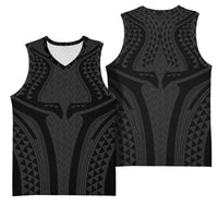 Hawaiian Kakau Art Tattoos Aquaman Style Basketball Jersey Black Version - Polynesian Pride