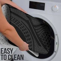 Hawaiian Kakau Art Tattoos Aquaman Style Bathroom Set Black Version - Polynesian Pride