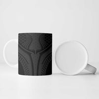 Hawaiian Kakau Art Tattoos Aquaman Style Ceramic Mug Black Version - Polynesian Pride