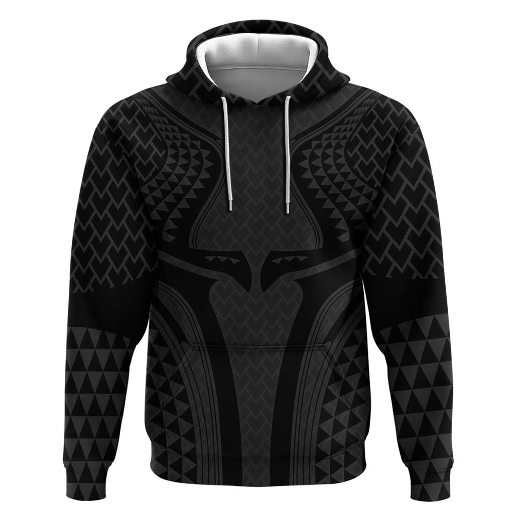 Hawaiian Kakau Art Tattoos Aquaman Style Hoodie Black Version - Polynesian Pride