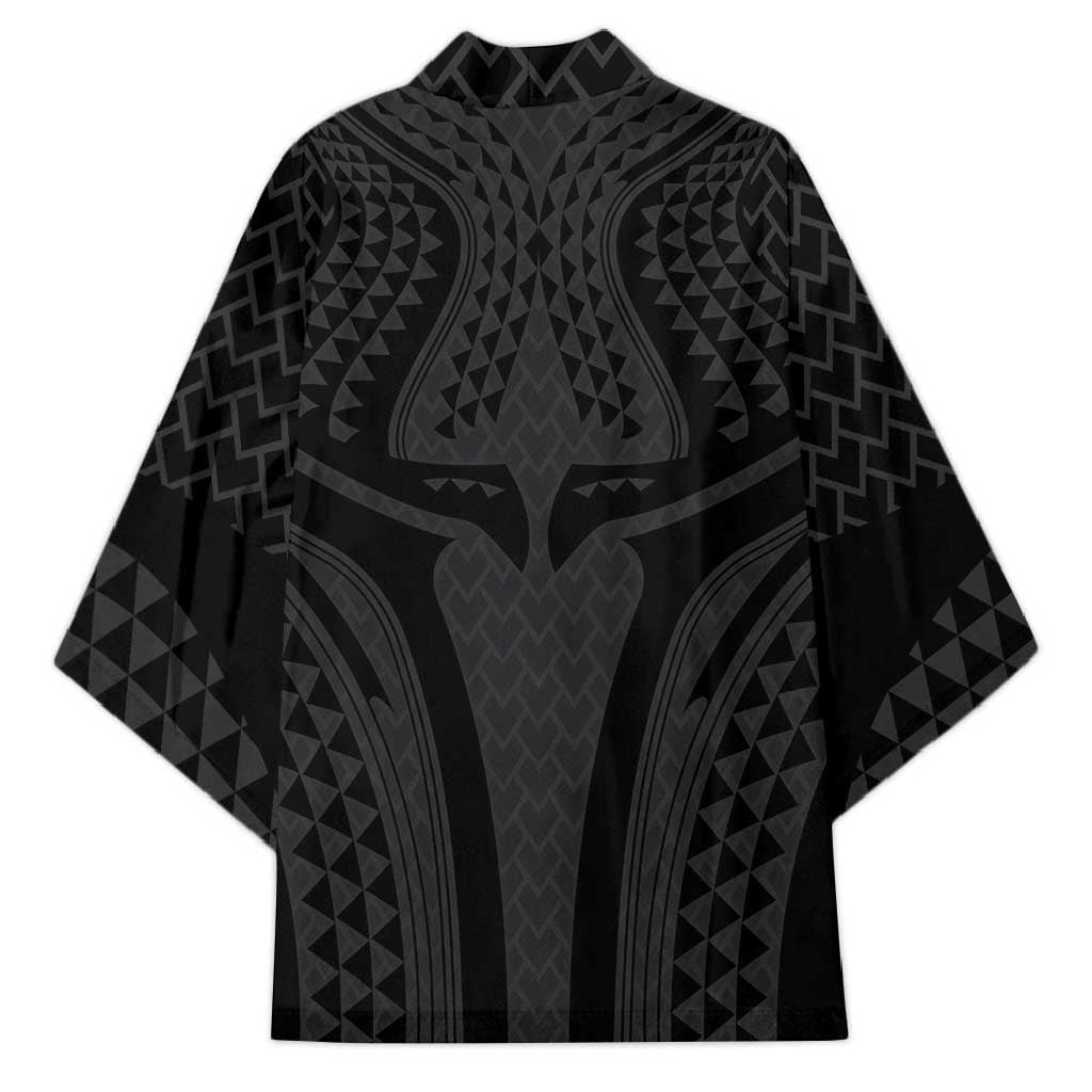 Hawaiian Kakau Art Tattoos Aquaman Style Kimono Black Version - Polynesian Pride
