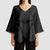 Hawaiian Kakau Art Tattoos Aquaman Style Kimono Sleeve Blouse Black Version - Polynesian Pride