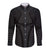 Hawaiian Kakau Art Tattoos Aquaman Style Long Sleeve Button Shirt Black Version - Polynesian Pride