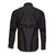 Hawaiian Kakau Art Tattoos Aquaman Style Long Sleeve Button Shirt Black Version - Polynesian Pride