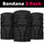 Hawaiian Kakau Art Tattoos Aquaman Style Neck Gaiter Black Version - Polynesian Pride
