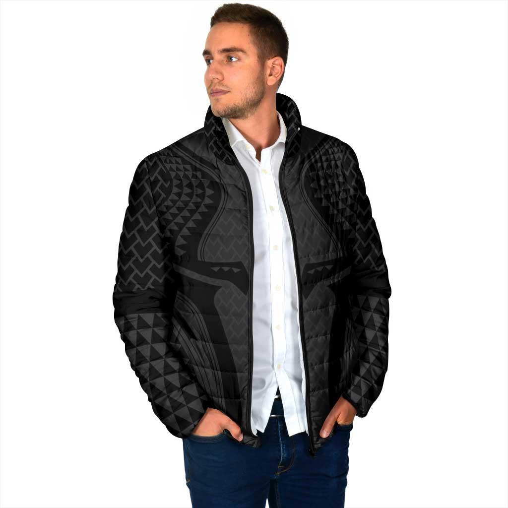 Hawaiian Kakau Art Tattoos Aquaman Style Padded Jacket Black Version - Polynesian Pride