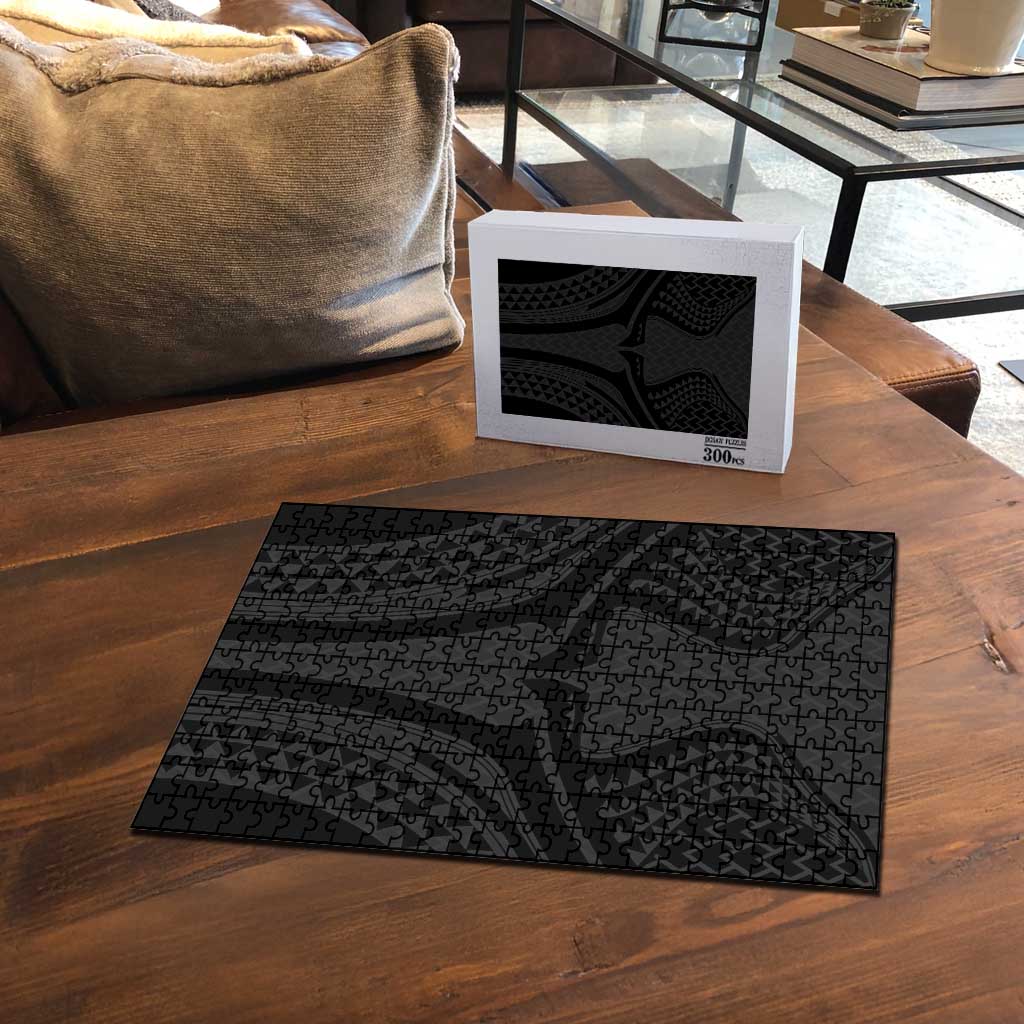 Hawaiian Kakau Art Tattoos Aquaman Style Puzzle Black Version - Polynesian Pride