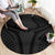 Hawaiian Kakau Art Tattoos Aquaman Style Round Carpet Black Version - Polynesian Pride