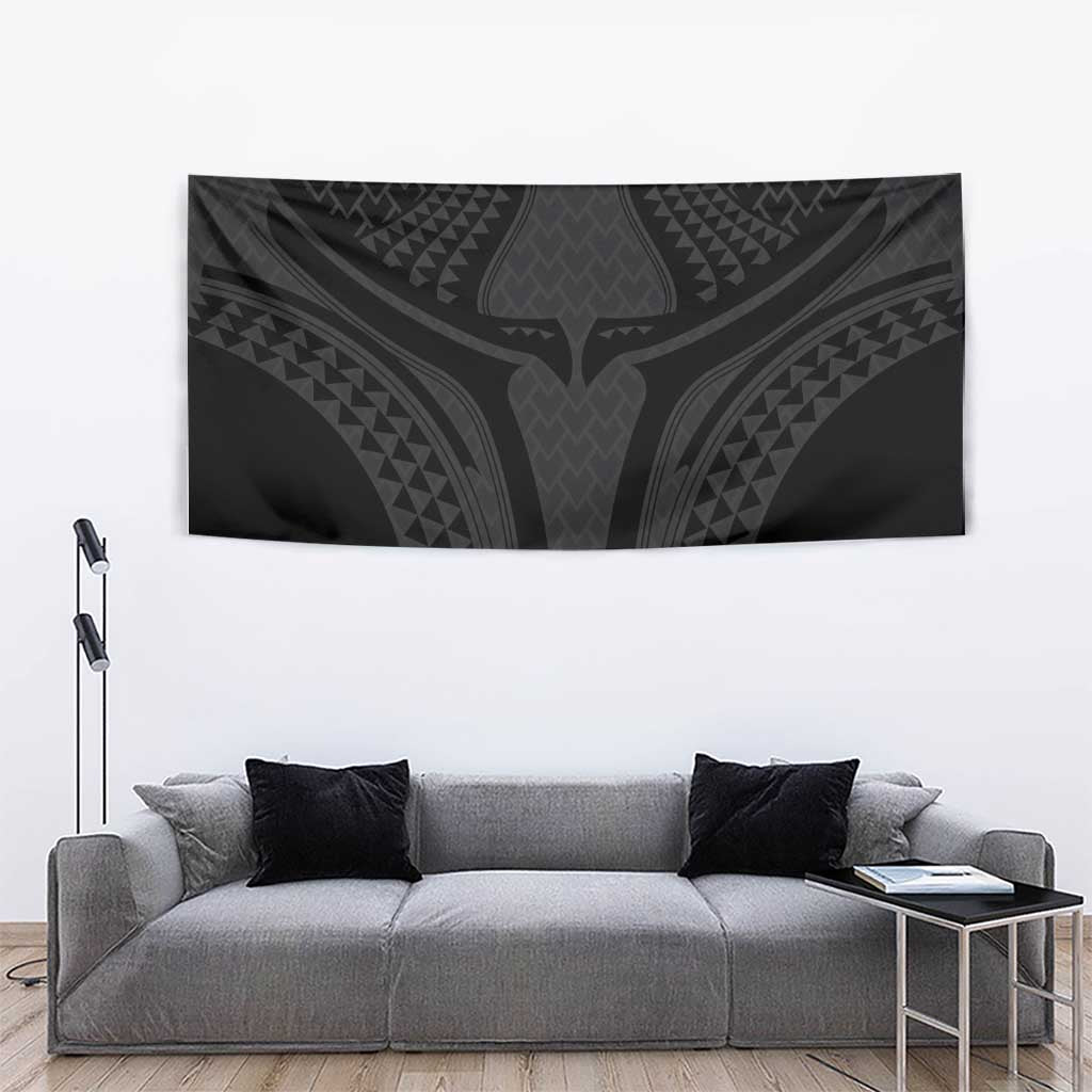 Hawaiian Kakau Art Tattoos Aquaman Style Tapestry Black Version - Polynesian Pride