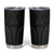 Hawaiian Kakau Art Tattoos Aquaman Style Tumbler Cup Black Version - Polynesian Pride