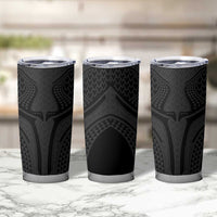 Hawaiian Kakau Art Tattoos Aquaman Style Tumbler Cup Black Version - Polynesian Pride