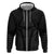 Hawaiian Kakau Art Tattoos Aquaman Style Zip Hoodie Black Version - Polynesian Pride