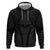 Hawaiian Kakau Art Tattoos Aquaman Style Zip Hoodie Black Version - Polynesian Pride