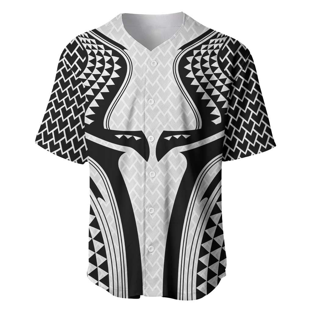 Hawaiian Kakau Art Tattoos Aquaman Style Baseball Jersey White Version - Polynesian Pride