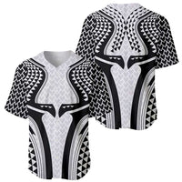 Hawaiian Kakau Art Tattoos Aquaman Style Baseball Jersey White Version - Polynesian Pride