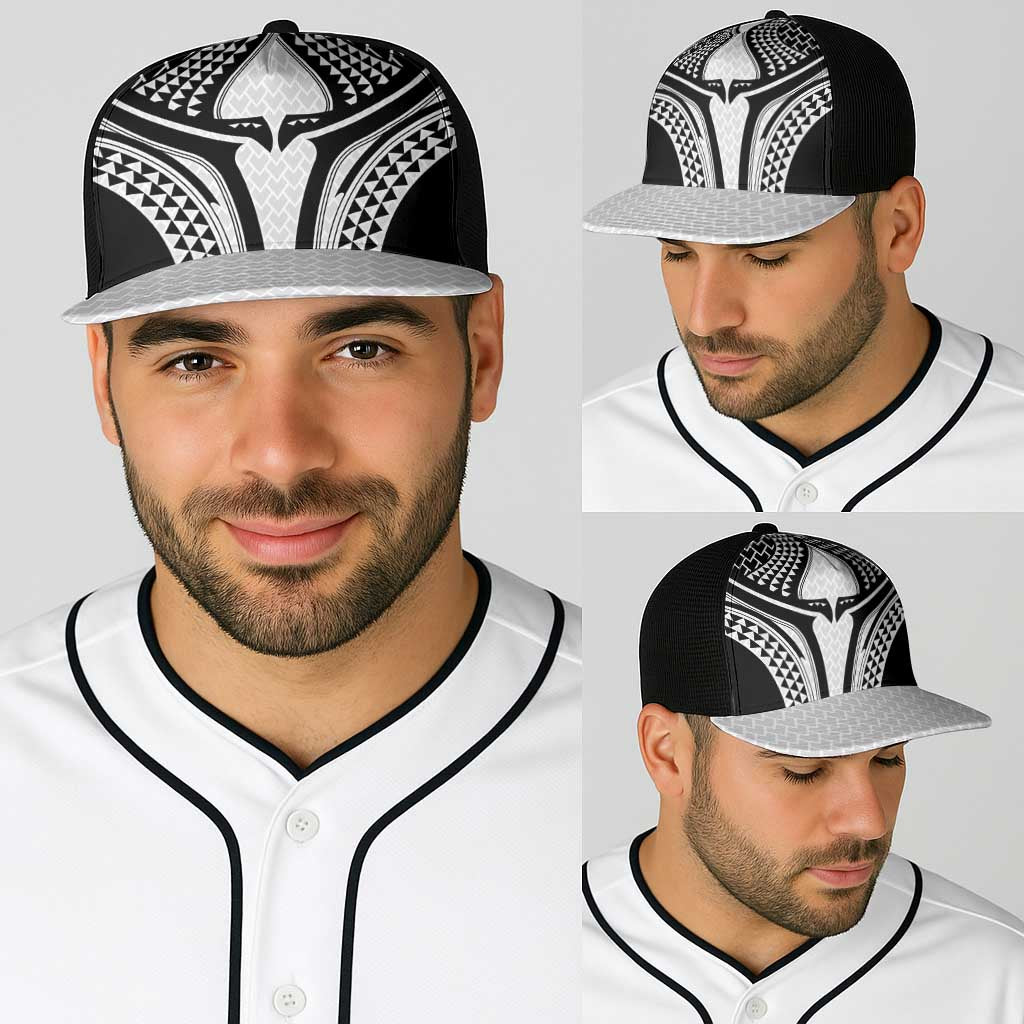 Hawaiian Kakau Art Tattoos Aquaman Style Baseball Net Cap White Version - Polynesian Pride