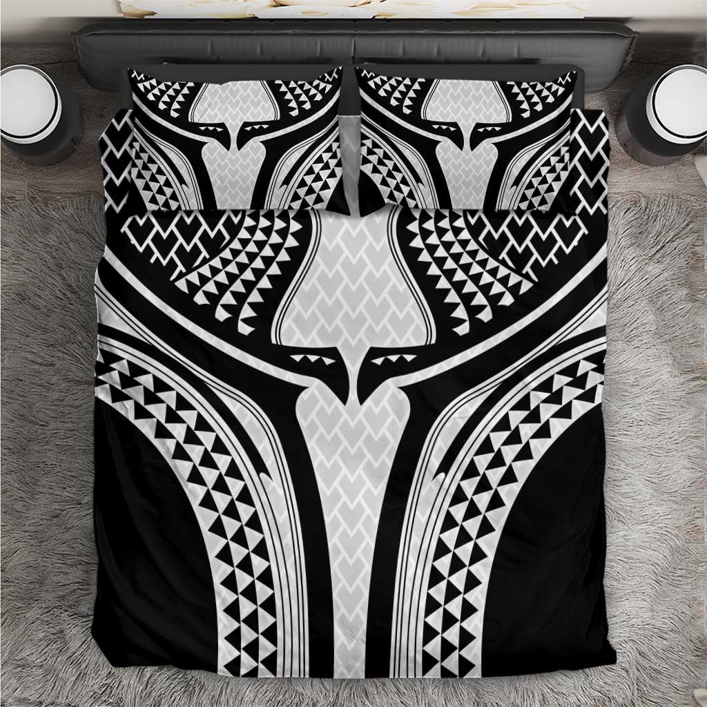 Hawaiian Kakau Art Tattoos Aquaman Style Bedding Set White Version - Polynesian Pride
