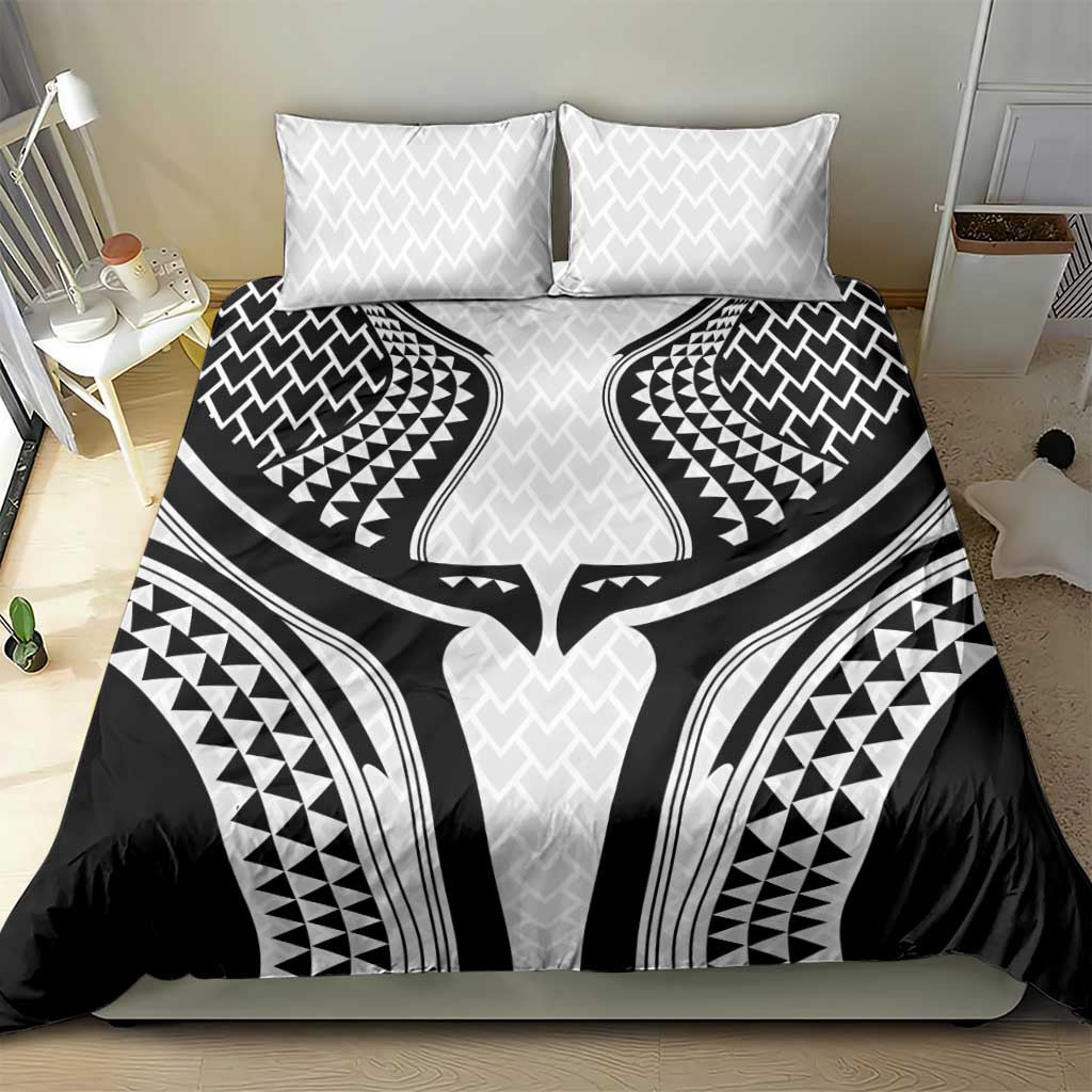 Hawaiian Kakau Art Tattoos Aquaman Style Bedding Set White Version - Polynesian Pride