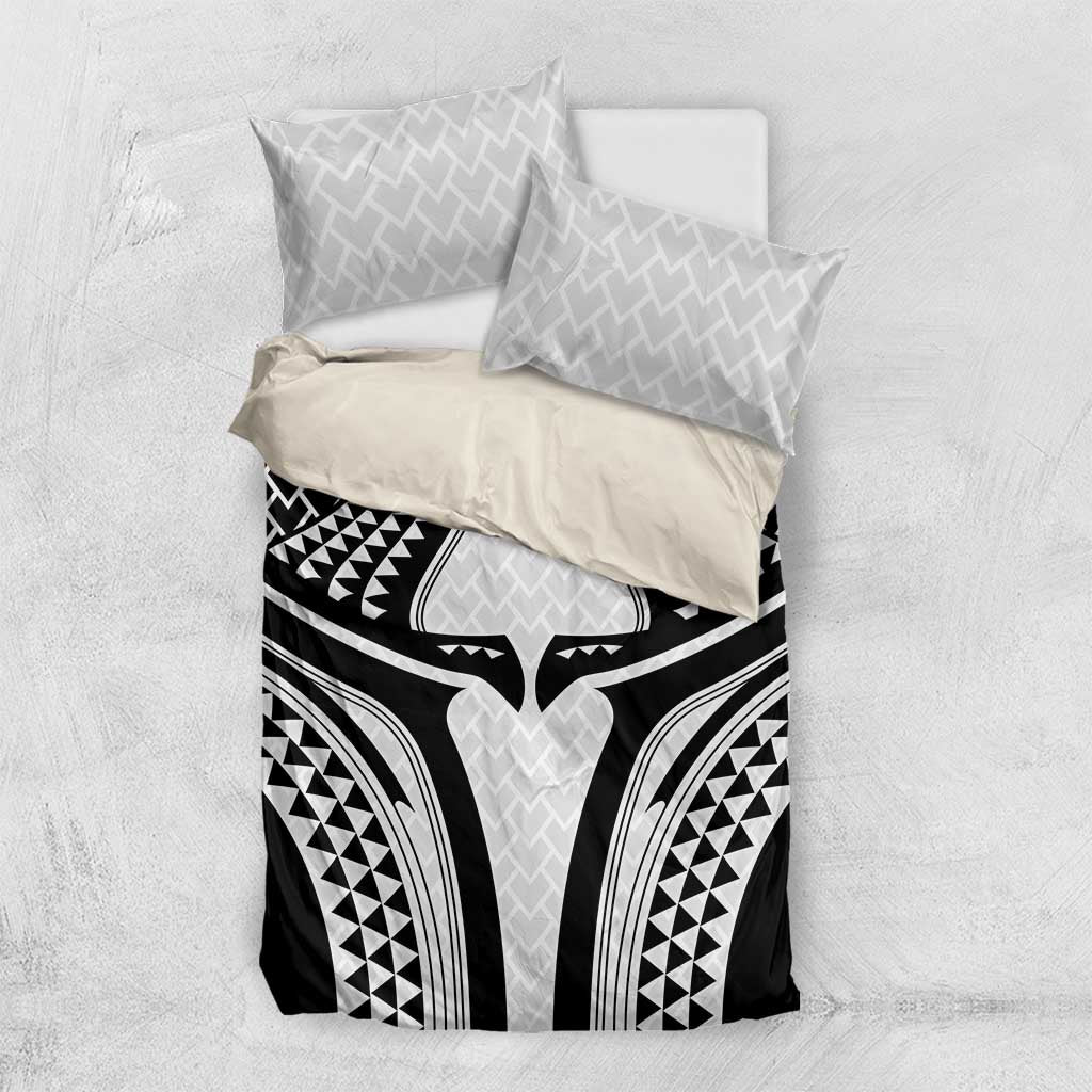 Hawaiian Kakau Art Tattoos Aquaman Style Bedding Set White Version - Polynesian Pride