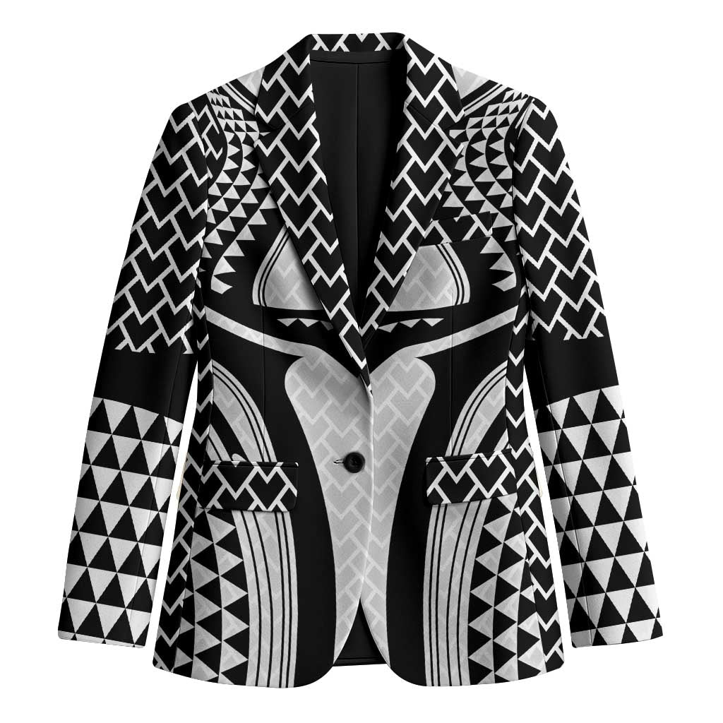 Hawaiian Kakau Art Tattoos Aquaman Style Blazer White Version - Polynesian Pride