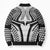 Hawaiian Kakau Art Tattoos Aquaman Style Bomber Puffer Jacket White Version - Polynesian Pride