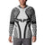 Hawaiian Kakau Art Tattoos Aquaman Style Button Sweatshirt White Version - Polynesian Pride