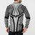 Hawaiian Kakau Art Tattoos Aquaman Style Button Sweatshirt White Version - Polynesian Pride