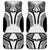 Hawaiian Kakau Art Tattoos Aquaman Style Car Mats White Version - Polynesian Pride
