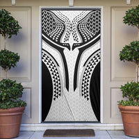 Hawaiian Kakau Art Tattoos Aquaman Style Door Cover White Version - Polynesian Pride