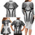 Hawaiian Kakau Art Tattoos Aquaman Style Family Matching Long Sleeve Bodycon Dress and Hawaiian Shirt White Version - Polynesian Pride