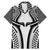 Hawaiian Kakau Art Tattoos Aquaman Style Family Matching Mermaid Dress and Hawaiian Shirt White Version - Polynesian Pride