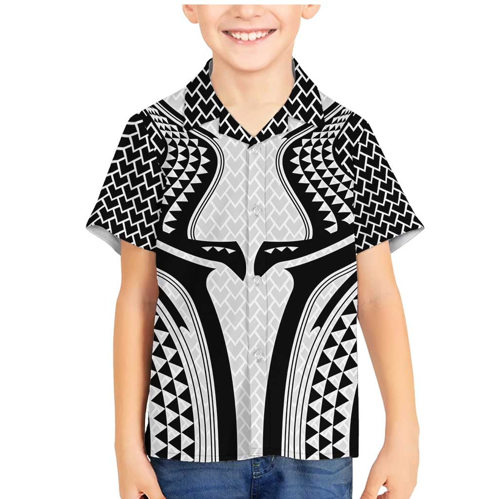 Hawaiian Kakau Art Tattoos Aquaman Style Family Matching Mermaid Dress and Hawaiian Shirt White Version - Polynesian Pride