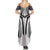 Hawaiian Kakau Art Tattoos Aquaman Style Family Matching Summer Maxi Dress and Hawaiian Shirt White Version - Polynesian Pride